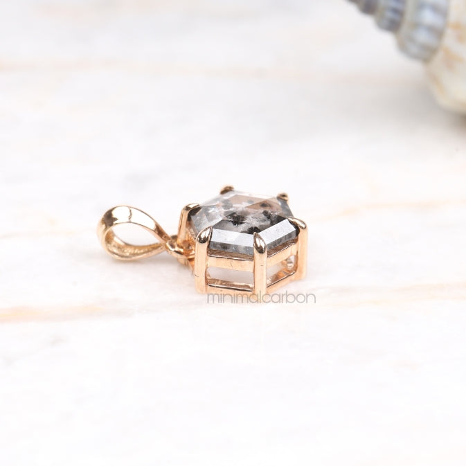 Salt And Pepper Diamond Pendant