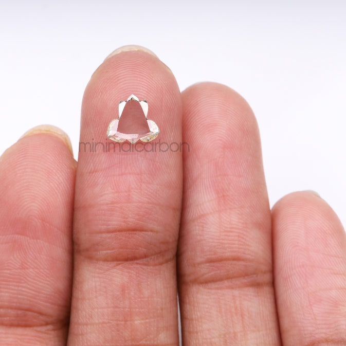 0.82 CT, 7.5 X 7.1 MM | Natural Diamond | Unique Cut Diamond - Minimal Carbon