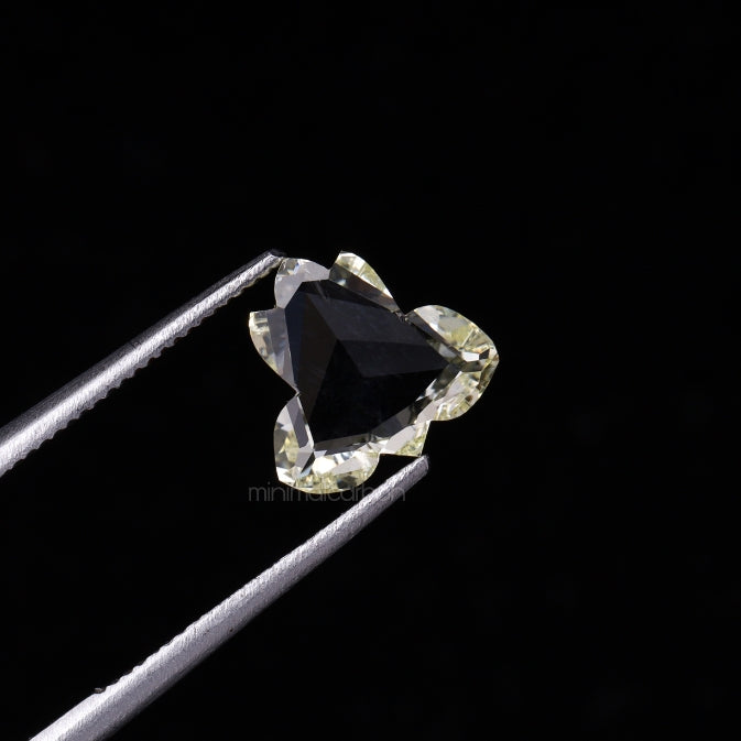 0.82 CT, 7.5 X 7.1 MM | Natural Diamond | Unique Cut Diamond - Minimal Carbon