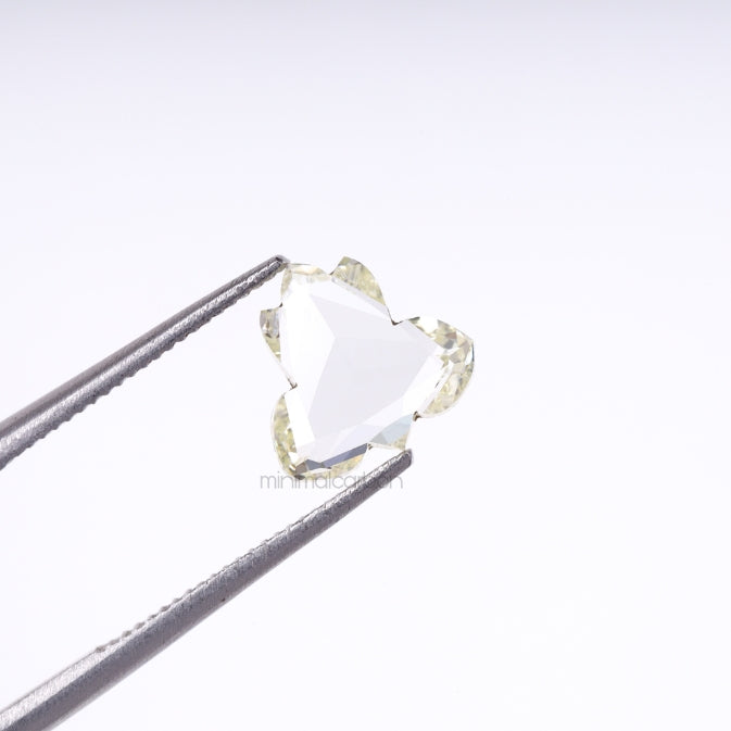 0.82 CT, 7.5 X 7.1 MM | Natural Diamond | Unique Cut Diamond - Minimal Carbon