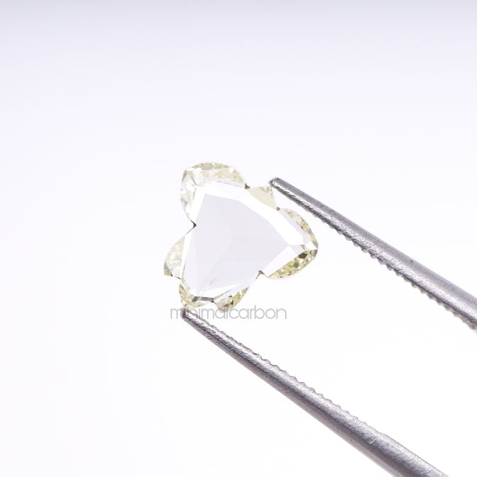 0.82 CT, 7.5 X 7.1 MM | Natural Diamond | Unique Cut Diamond - Minimal Carbon
