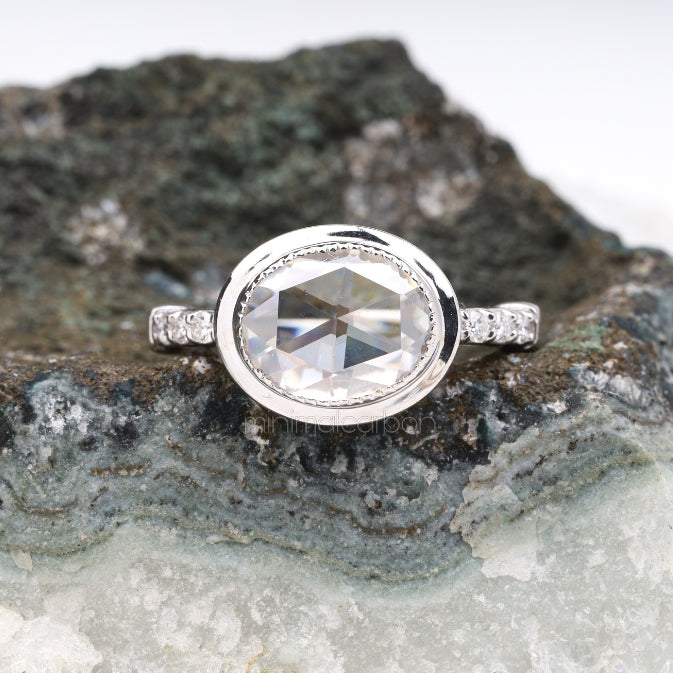 Oval Lab Diamond Ring – Elegant Ring for Women