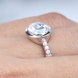 Oval Lab Diamond Ring – Elegant Ring for Women