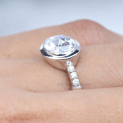 Oval Cut Moissanite Wedding Ring for Women