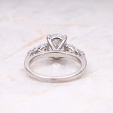 Oval Diamond Ring Engagement Ring - Minimal Carbon