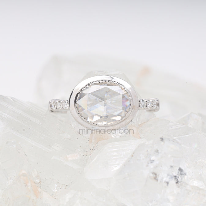 Oval Lab Diamond Ring – Elegant Ring for Women