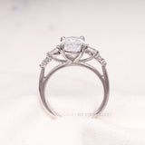 Oval Diamond Ring Engagement Ring - Minimal Carbon
