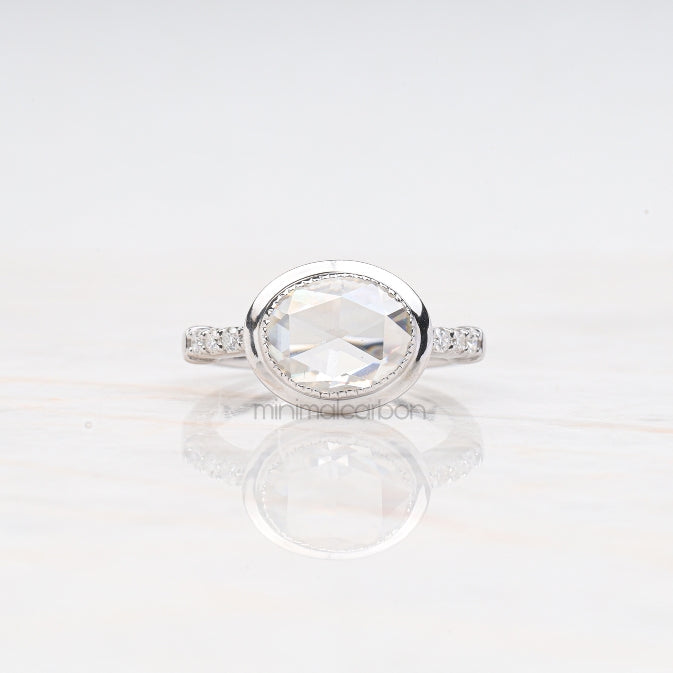 Oval Lab Diamond Ring – Elegant Ring for Women