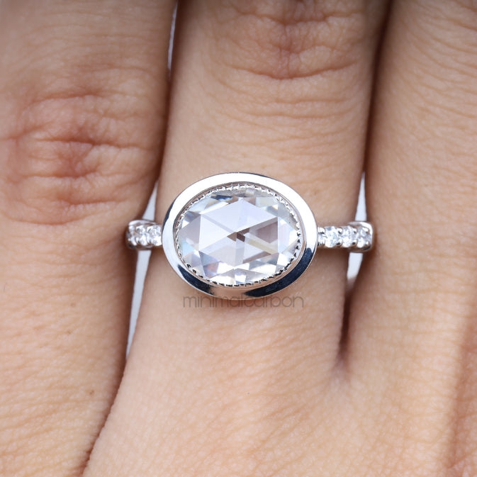 Oval Lab Diamond Ring – Elegant Ring for Women