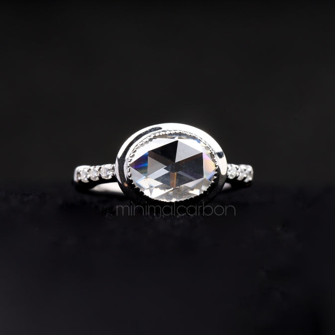 Oval Lab Diamond Ring – Elegant Ring for Women