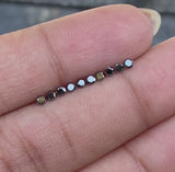 0.38 CT, 2.0 MM Enhanced Black Color Diamond  Round Brilliant Cut Diamond Natural Loose Earth Mined Diamond