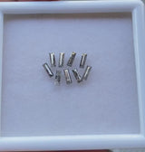 1.82 CT, 6.0 X 2.0 MM Salt And Pepper Baguette Cut Diamond