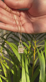 Crystal-Studded Travel Charm Pendant – Airplane & Suitcase Design