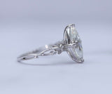 Nature-Inspired Marquise Solitaire Ring