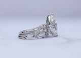 Marquise Vine-Inspired Bridal Ring Set