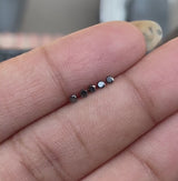 0.15 CT, 2.0 MM Natural Black Round Brilliant Cut Diamond Natural Loose Diamond For Engagement Ring