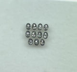 3.0 X 2.0 Salt and Pepper Oval Cut Diamonds