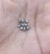 1.11 CT, 4.0 x 2.5 mm Salt and Pepper Oval Cut Diamonds