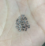 0.98 CT, 3.0 X 1.5 MM Salt And Pepper Baguette Cut Diamond