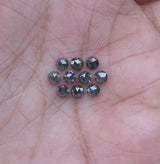 1 CT - 4.5 MM - Salt And Pepper Round Rose Cut Diamond