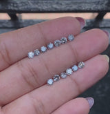 3.6 To 4.0 MM - Salt And Pepper Round Brilliant Cut Diamond