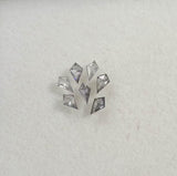 0.88 CT, 5.0 X 3.0 MM Salt And Pepper Kite Cut Diamond