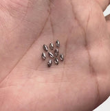 0.58 CT, 4.0 x 2.0 mm Salt and Pepper Marquise Cut Diamonds