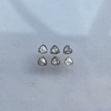 0.38 CT, 2.5 MM Salt And Pepper Trillion Cut Diamond