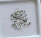 1 CT - 2.5 MM - Salt And Pepper Round Rose Cut Diamond