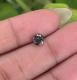 0.66 CT, 5.2 MM Natural Black Round Brilliant Cut Diamond Natural Loose Diamond