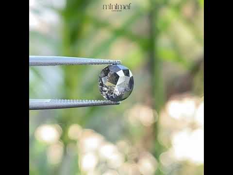 1.48 CT, 6.2 X 5.8 MM | Salt And Pepper Cushion Cut Diamond