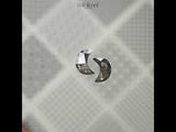 1.37 CT, 7.0 X 5.0 MM | Salt And Pepper Crescent Cut Diamond Pair