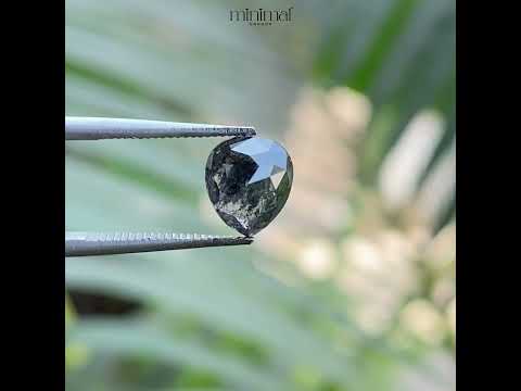 1.51 CT, 7.1 X 6.1 MM | Salt And Pepper Pear Cut Diamond