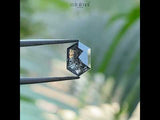 1.32 CT, 8.2 X 5.5 MM | Salt And Pepper Hexagon Cut Diamond