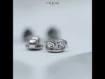 Load and play video in Gallery viewer, Hexagon Stud Earrings
