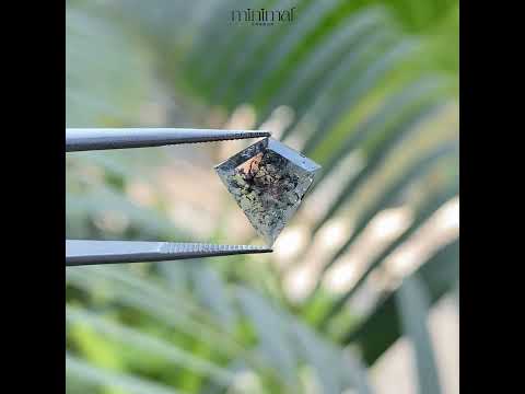 1.41 CT, 12.0 X 10.5 MM | Salt And Pepper Kite Cut Diamond