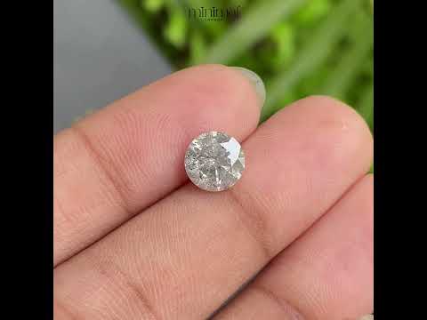 1.50 CT, 7.2 MM | Salt And Pepper Round Brilliant Cut Diamond