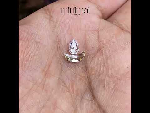 0.90 CT | Natural Diamond | Crescent Diamond & Shield Diamond Pair Set