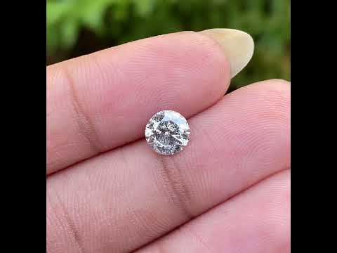 1.06 CT, 6.2 MM | Salt And Pepper Round Brilliant Cut Diamond