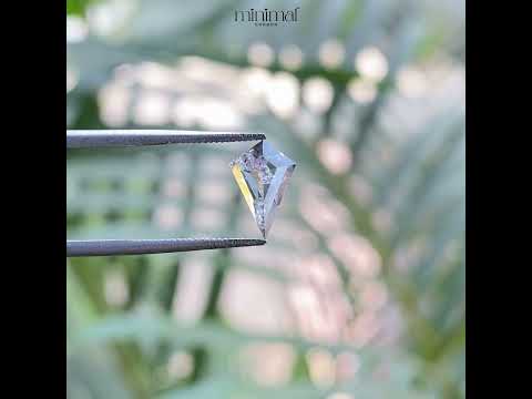 0.58 CT, 8.6 X 5.8 MM | Salt And Pepper Kite Cut Diamond