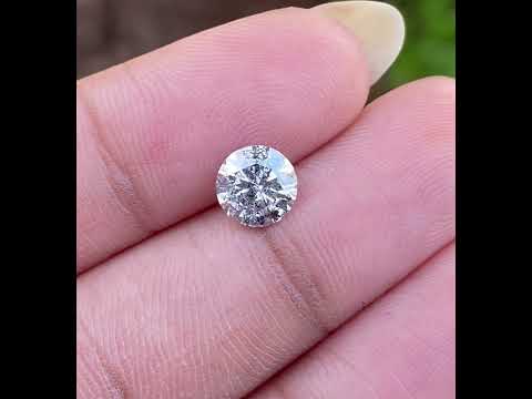 1.05 CT, 6.5 MM | Salt And Pepper Round Brilliant Cut Diamond