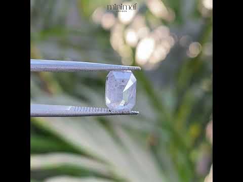 1.69 CT, 7.0 X 5.0 MM | Salt And Pepper Emerald Cut Diamond