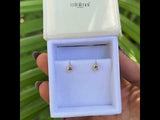 Pear Stud Earrings Pair
