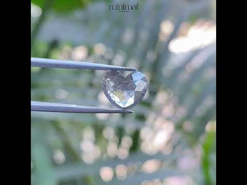 1.38 CT, 9.0 X 8.0 MM | Salt And Pepper Heart Diamond