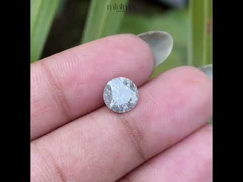 1.54 CT, 7.2 MM | Salt And Pepper Round Brilliant Cut Diamond
