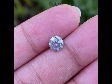 0.79 CT, 5.7 MM | Salt And Pepper Round Brilliant Cut Diamond