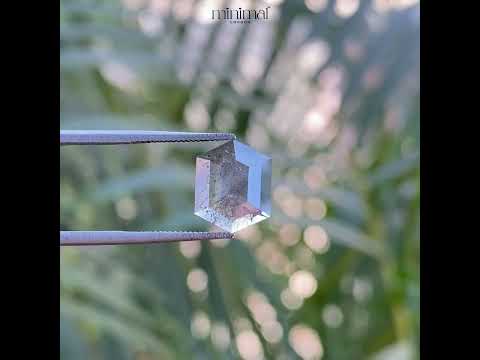 1.30 CT, 9.7 X 7.8 MM | Salt And Pepper Hexagon Cut Diamond