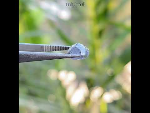 2.05 CT, 7.6 X 6.6 MM | Salt And Pepper Cushion Cut Diamond