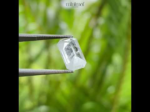 1.80 CT, 11.0 X 6.1 MM | Salt And Pepper Emerald Cut Diamond