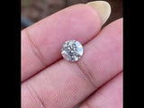 1.08 CT, 6.5 MM | Salt And Pepper Round Brilliant Cut Diamond